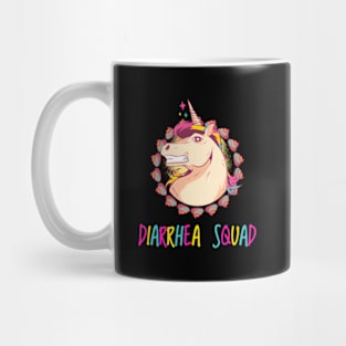 Unicorn Mullet Diarrhea Squad Rainbow Poop Mug